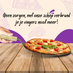 Nowad Pizzaschep RVS Rond Voor BBQ En Oven - 30,5 Cm - Pizzaspatel - Taartschep - Houten Handvat - Ophangbaar - Rond - Vaatwasbestendig - Keukenaccessoires -Thuis-BBQ 1200x1200 797