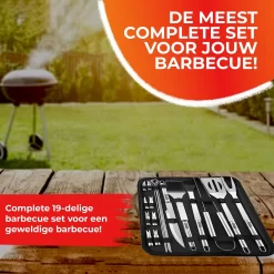 GrillX Barbecue Gereedschap Set - 19-delig - Inclusief Luxe Draagtas - BBQ Accesoires - Gereedschapset -Thuis-BBQ 1200x1200 822