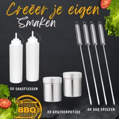 BBQ Gereedschapset - Opbergtas - BBQ Accessoires - BBQ Tang - BBQ Set - BBQ Borstel - BBQ Gereedschap - Roestvrij Staal -Thuis-BBQ 1200x1200 843