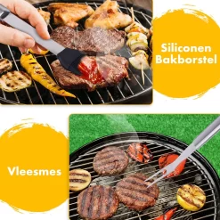 BBQ Accesoires Set Gereedschap Tang Borstel Barbecue Kookgerei - 10 Delig -Thuis-BBQ 1200x1200 848