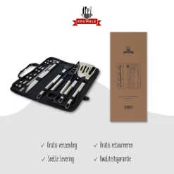 Krumble 18-delige Barbecue Set / Roestvrijstalen BBQ Set Van 18 / Inclusief Handige Opbergtas - RVS 12 Krumble 18-delige Barbecue Set / Roestvrijstalen BBQ Set Van 18 / Inclusief Handige Opbergtas - RVS -Thuis-BBQ 1200x1200 857