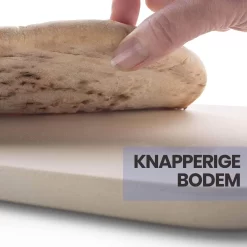 Buxibo 2in1 Pizzasteen - Voor BBQ & Oven - Inclusief Serveer Plank - Pizzabord/Pizzaplank - 30.5 X 38.1 X 1.4 Cm -Thuis-BBQ 1200x1200 876