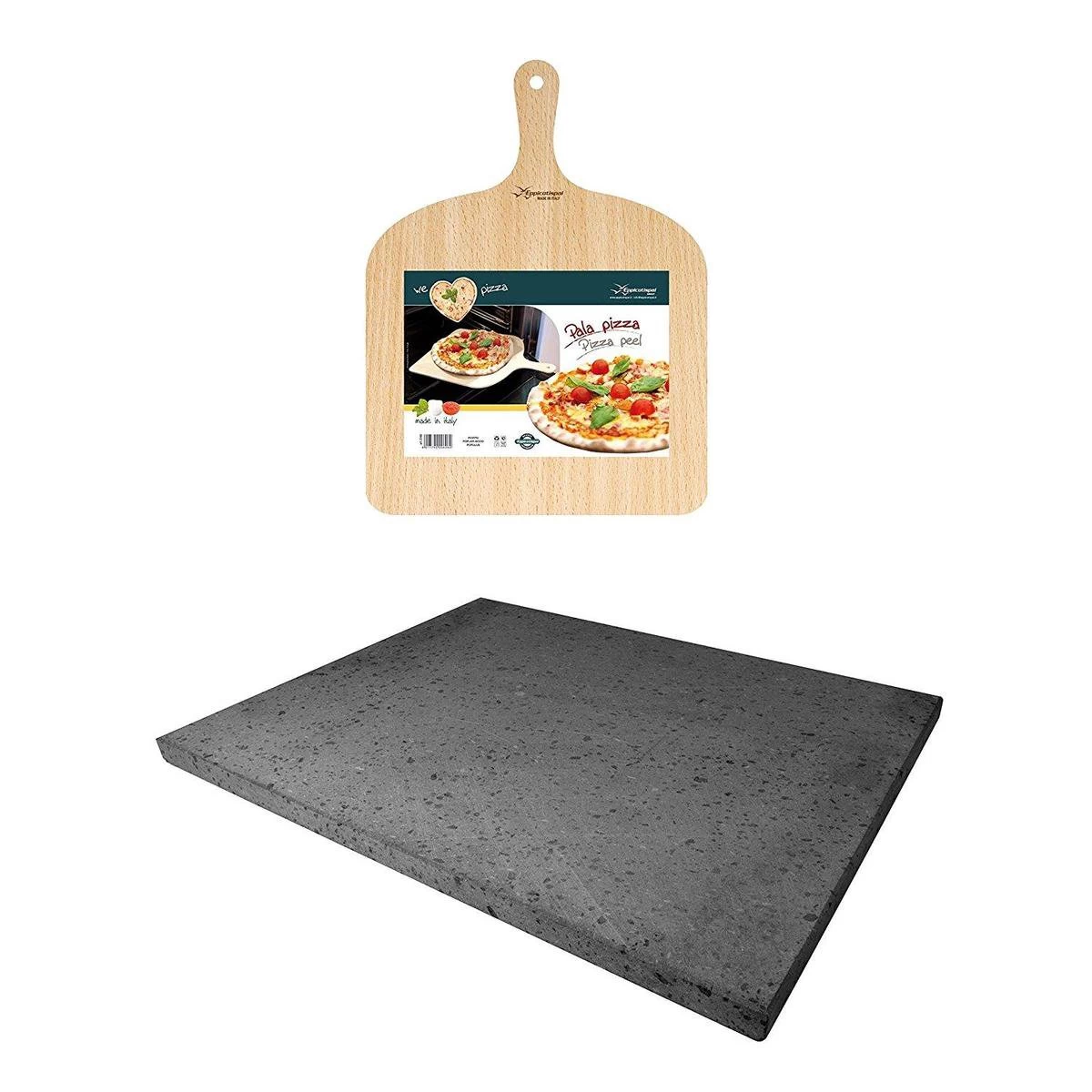 ETNA Pizza Set - Grote Pizzasteen & GRATIS Pizzaschep - 30 Cm X 38 Cm - Echt Italiaanse Pizzasteen - Broodbaksteen - BBQ Pizzasteen - Gemaakt Van Lavasteen Uit De Etna - Non-stick - Eppicotispai 7 ETNA Pizza Set - Grote Pizzasteen & GRATIS Pizzaschep - 30 Cm X 38 Cm - Echt Italiaanse Pizzasteen - Broodbaksteen - BBQ Pizzasteen - Gemaakt Van Lavasteen Uit De Etna - Non-stick - Eppicotispai - Afbeelding 7