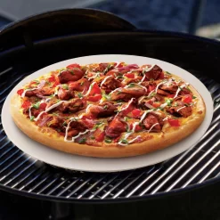 MaxxHome Pizzasteen - BBQ Steen - Pizzasteen Voor De Lekkerste Bereiding Van Een Pizza Op Jouw Barbecue Of In De Oven - Pizza Steen Rond - Medium (33 Cm) -Thuis-BBQ 1200x1200 921