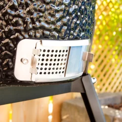 VONROC - BBQ - Kamado - 13 Inch - Ø27cm Kookoppervlak - Houtskoolbarbecue – Keramisch - Tafelmodel - Met Onderstel, Thermometer, Plate Setter & Regenhoes -Thuis-BBQ 1200x1200 93