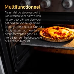 Pizzasteen BBQ Oven - Lava Van Vulkaan Etna - Barbecue Accesoires - Made In Italy - Broodbaksteen - 30x38x1.1 - VDN -Thuis-BBQ 1200x1200 937