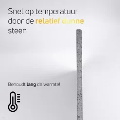 Pizzasteen BBQ Oven - Lava Van Vulkaan Etna - Barbecue Accesoires - Made In Italy - Broodbaksteen - 30x38x1.1 - VDN -Thuis-BBQ 1200x1200 939