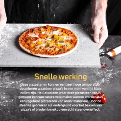 Pizzasteen BBQ Oven - Lava Van Vulkaan Etna - Barbecue Accesoires - Made In Italy - Broodbaksteen - 30x38x1.1 - VDN -Thuis-BBQ 1200x1200 941