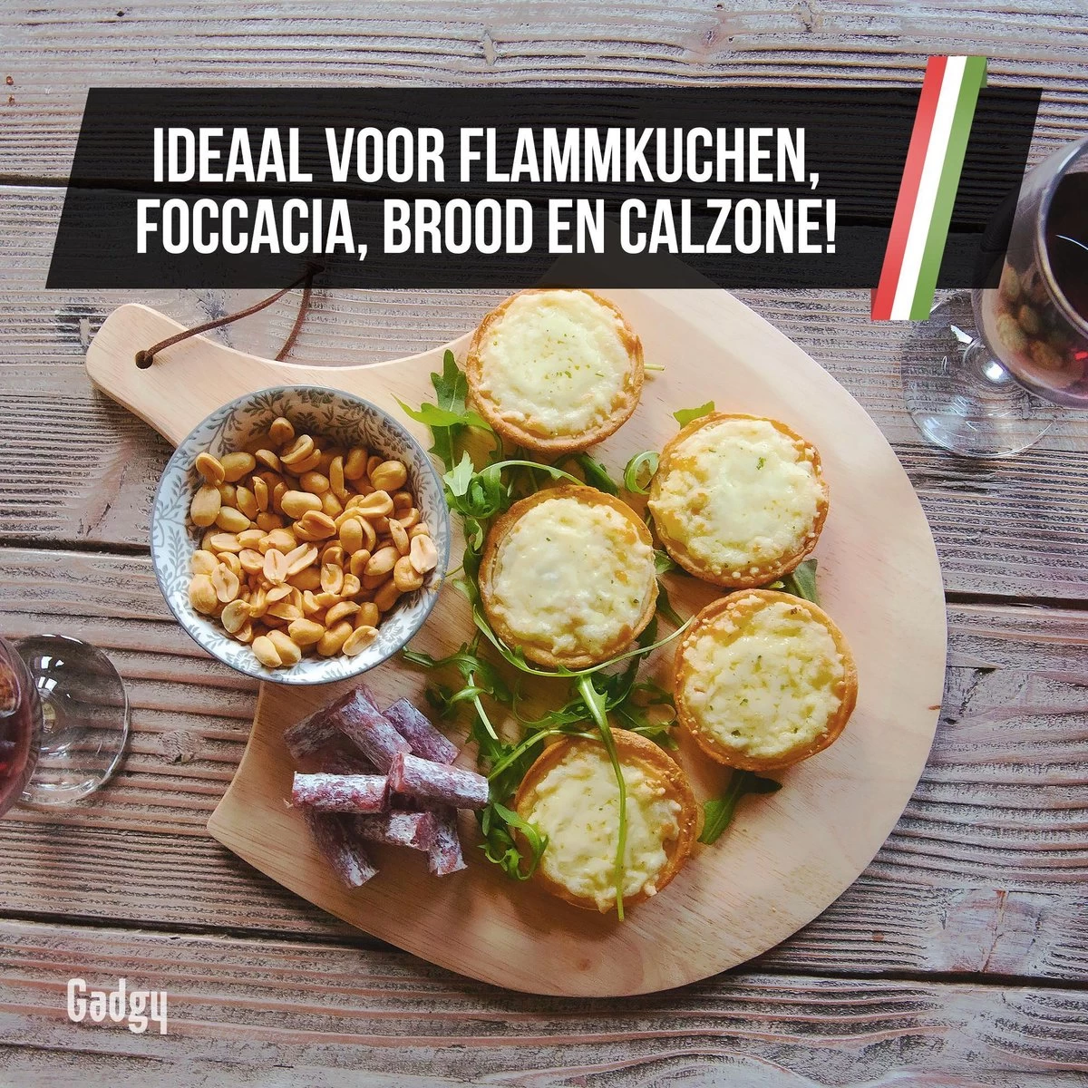 Gadgy Pizzasteen Met Pizzaschep – Cordieriet Voor Knapperige Pizzabodem – Pizzasteen Voor BBQ, Oven Of Kamado - Pizzaspatel - Pizza Set 6 Gadgy Pizzasteen Met Pizzaschep – Cordieriet Voor Knapperige Pizzabodem – Pizzasteen Voor BBQ, Oven Of Kamado - Pizzaspatel - Pizza Set - Afbeelding 6