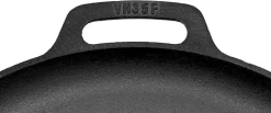 Valhal Outdoor Skillet / Plancha / Koekenpan - Gietijzer - Diameter 35cm, Twee Handvatten, VH35F -Thuis-BBQ 1200x502
