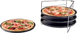 Pizza - Pizzarek - Pizza Oven - Zenker - Pizzabakset - 5 Delige Set Voor 4 Pizza's - Ø 28,5 Cm - Antiaanbaklaag Van ILAG® - Pizzaplaat - Pizza 7 Pizza - Pizzarek - Pizza Oven - Zenker - Pizzabakset - 5 Delige Set Voor 4 Pizza's - Ø 28,5 Cm - Antiaanbaklaag Van ILAG® - Pizzaplaat - Pizza -Thuis-BBQ 1200x519
