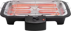 Tristar BQ-2813 Electrische Tafelbarbecue - Grilloppervlak (LxB) 38x22 Cm - 2000W - Zwart -Thuis-BBQ 1200x520