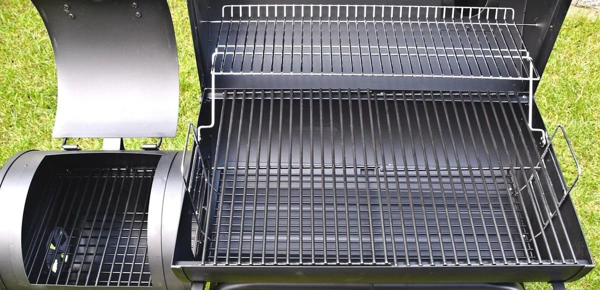 El Fuego Dakota - Barbecue - Smoker - Zwart - Grilloppervlak 66 X 41 Cm - Afmeting 132,5 X 66 X 122 Cm 9 El Fuego Dakota - Barbecue - Smoker - Zwart - Grilloppervlak 66 X 41 Cm - Afmeting 132,5 X 66 X 122 Cm - Afbeelding 9