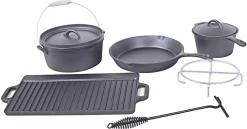 EL Fuego Dutch Oven Set Gietijzer 7-delig -Thuis-BBQ 1200x628