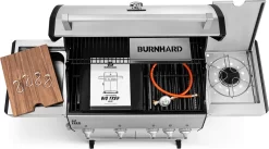 Burnhard Gas BBQ Big FRED Deluxe - 4 Branders - Incl. Keramische Infraroodbrander & Afdekhoes - Deluxe 36 Burnhard Gas BBQ Big FRED Deluxe - 4 Branders - Incl. Keramische Infraroodbrander & Afdekhoes - Deluxe -Thuis-BBQ 1200x668