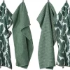 Merkloos Tiseco Essentials Keukendoek - Set Van 3 Stuks - Microvezel - 40x60cm - Leaf