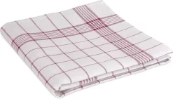 Treb Horecalinnen Glasdoeken 4 Stuks Wit Met Rode Lijnen 70x70cm - Treb Towels -Thuis-BBQ 1200x687
