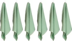Set Keuken Handdoek - 6 Stuks - Mint Groen - 50x50cm
