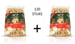 Fire-Up Aanmaak Houtkrullen - 2 Zakken Van 60 Stuks - (120 Stuks!)