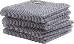 DDDDD Vaatdoek Basic Grey 30 X 30 Cm Per 4 Stuks