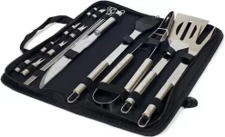 Krumble 18-delige Barbecue Set / Roestvrijstalen BBQ Set Van 18 / Inclusief Handige Opbergtas - RVS