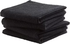 DDDDD Vaatdoek Basic Black 30 X 30 Cm Per 4 Stuks