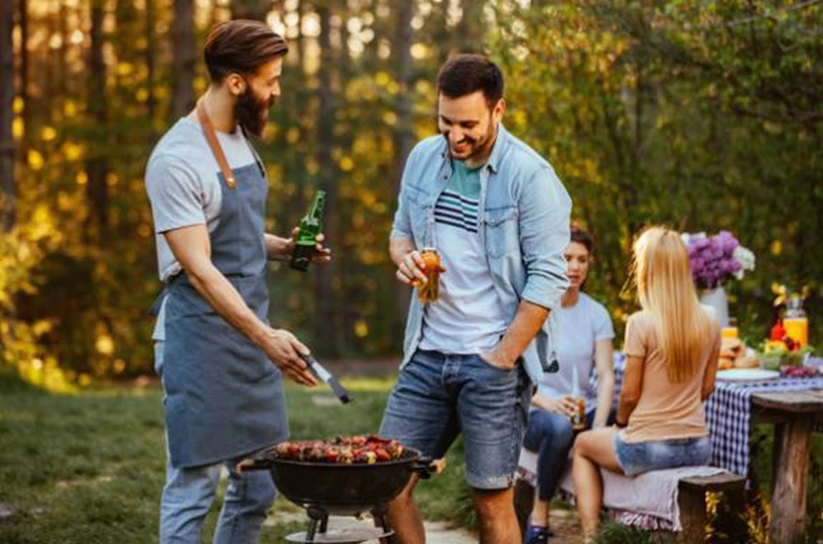 Old West BBQ Schort Barbecue Schort Leer - Bruin 6 Old West BBQ Schort Barbecue Schort Leer - Bruin - Afbeelding 6