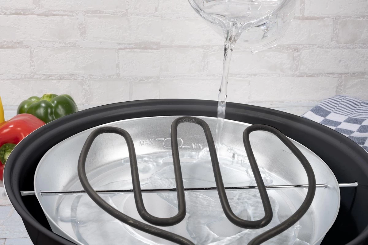 Alpina Elektrische BBQ - Tafel-Barbecue - Geen Rook - Binnen Barbecueën - 1250W - Ø 30 Cm - Zwart 7 Alpina Elektrische BBQ - Tafel-Barbecue - Geen Rook - Binnen Barbecueën - 1250W - Ø 30 Cm - Zwart - Afbeelding 7