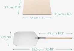 Navaris Pizzasteen XL Voor Oven En Barbecue - Rechthoekige Pizzaplaat 38 X 30 Cm - Inclusief Pizzaschep Met Extra Lang Handvat En Receptenboek 9 Navaris Pizzasteen XL Voor Oven En Barbecue - Rechthoekige Pizzaplaat 38 X 30 Cm - Inclusief Pizzaschep Met Extra Lang Handvat En Receptenboek -Thuis-BBQ 1200x834 2