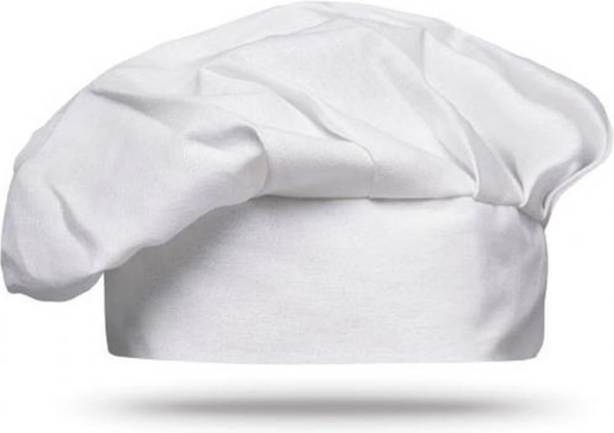 Merkloos Luxe Witte Koksmuts 1 Merkloos Luxe Witte Koksmuts