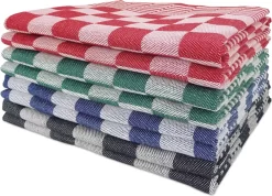 Merkloos Theedoekenset Blok Rood - 65x65 – 6 Stuks - Geblokt - Blokdoeken - 100% Katoen - Horeca Theedoeken – Vaatdoek – Theedoek Geruit -Thuis-BBQ 1200x863