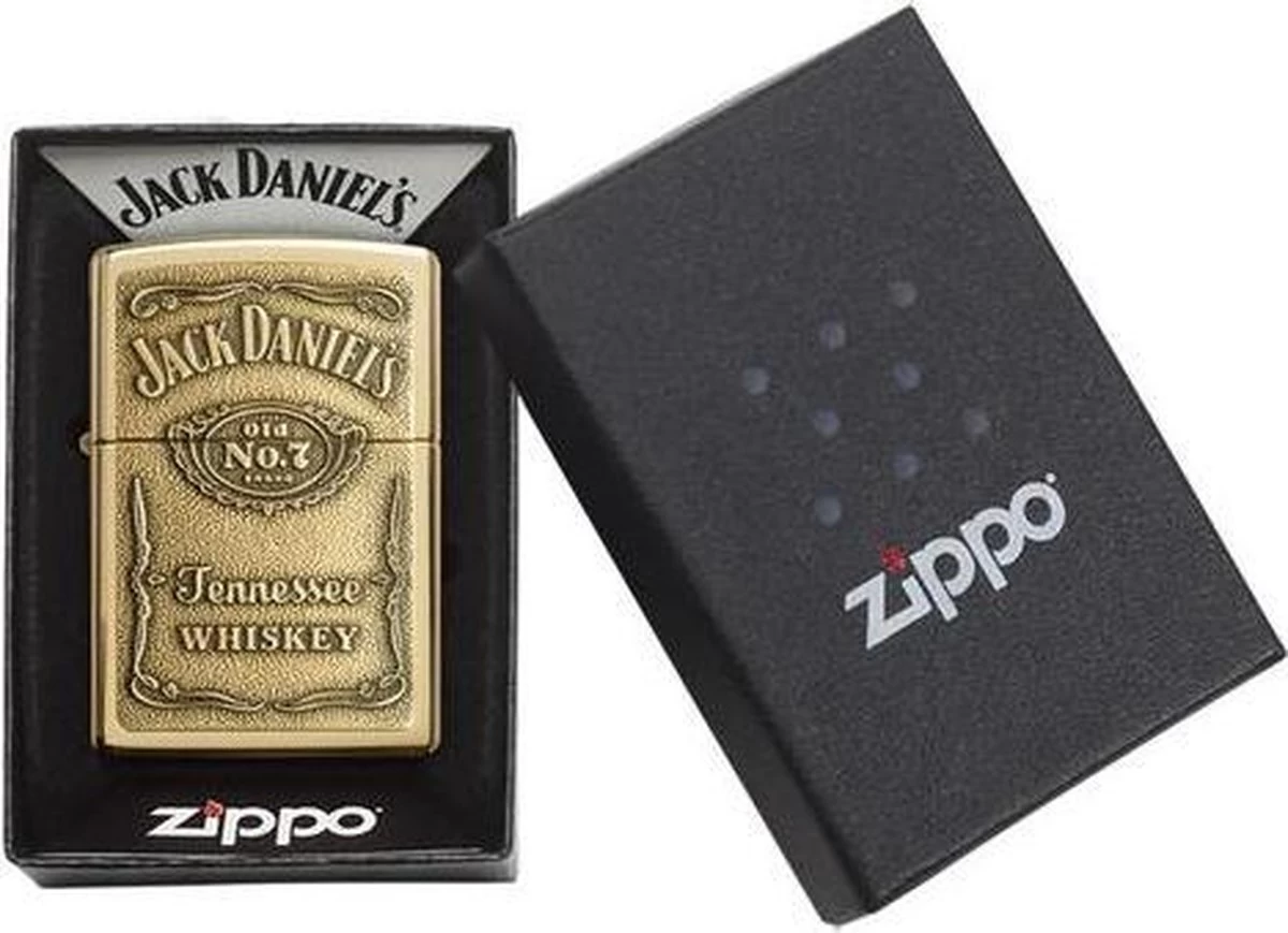 Aansteker Zippo Jack Daniel's Label Brass Emblem 4 Aansteker Zippo Jack Daniel's Label Brass Emblem - Afbeelding 4