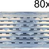 S'MART BBQ Aluminium Grillschaal 80 Stuks 34x22x2,5cm (2 X 40 Stuks) Ideaal Voor Op De BBQ - Wegwerp Grillschalen - Voordeelverpakking BBQ Accessoires