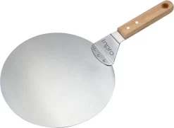 Inpro Pizzaschep RVS - Rond - Voor BBQ En Oven - Pizzaspatel - Taartschep - Houten Handvat - BBQ Gereedschap - Keukengerei - 30 Cm Diameter - Spatel -Thuis-BBQ 1200x880 1