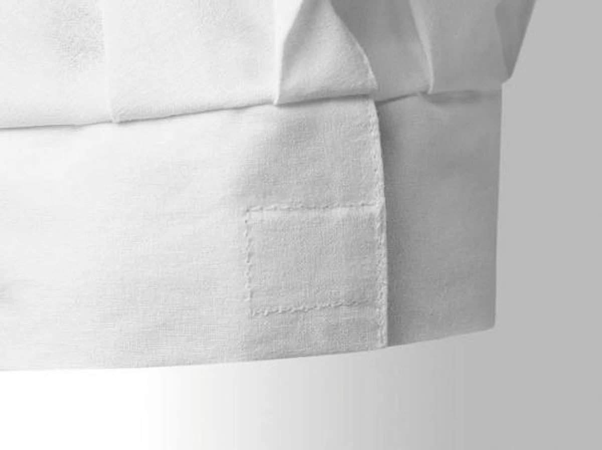 Merkloos Luxe Witte Koksmuts 2 Merkloos Luxe Witte Koksmuts - Afbeelding 2