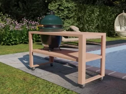 BBQ Tafel - Geschikt Voor Big Green Large/Bastard Large/Bastard Large Urban/Yakiniku 19 Inch/Monolith Large - Eikenhout - 87 Cm -Thuis-BBQ 1200x900 6
