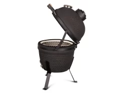 Patton Kamado Grill 13" - Keramisch - Kookoppervlak Ø 28 - Mat Zwart -Thuis-BBQ 1200x900 9