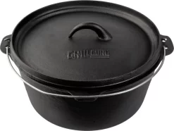 Grill Guru Cast Iron Dutch Oven - Gietijzeren Pan Met Deksel - Medium 23cm