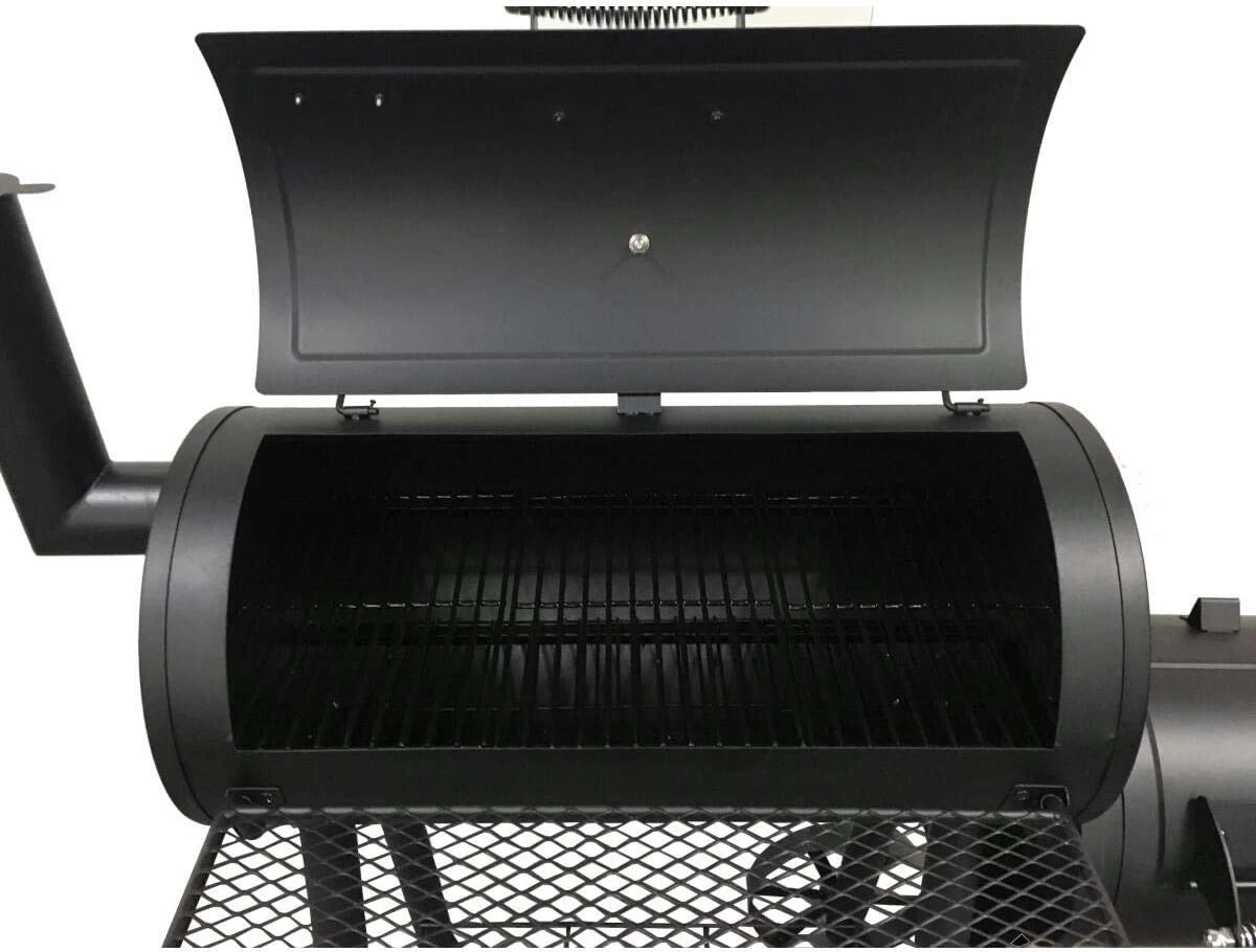 Fire Beam Houtskool Barbecue - Grilloppervlak (LxB) 35 X 66 Cm - Smoker - Zwart 2 Fire Beam Houtskool Barbecue - Grilloppervlak (LxB) 35 X 66 Cm - Smoker - Zwart - Afbeelding 2