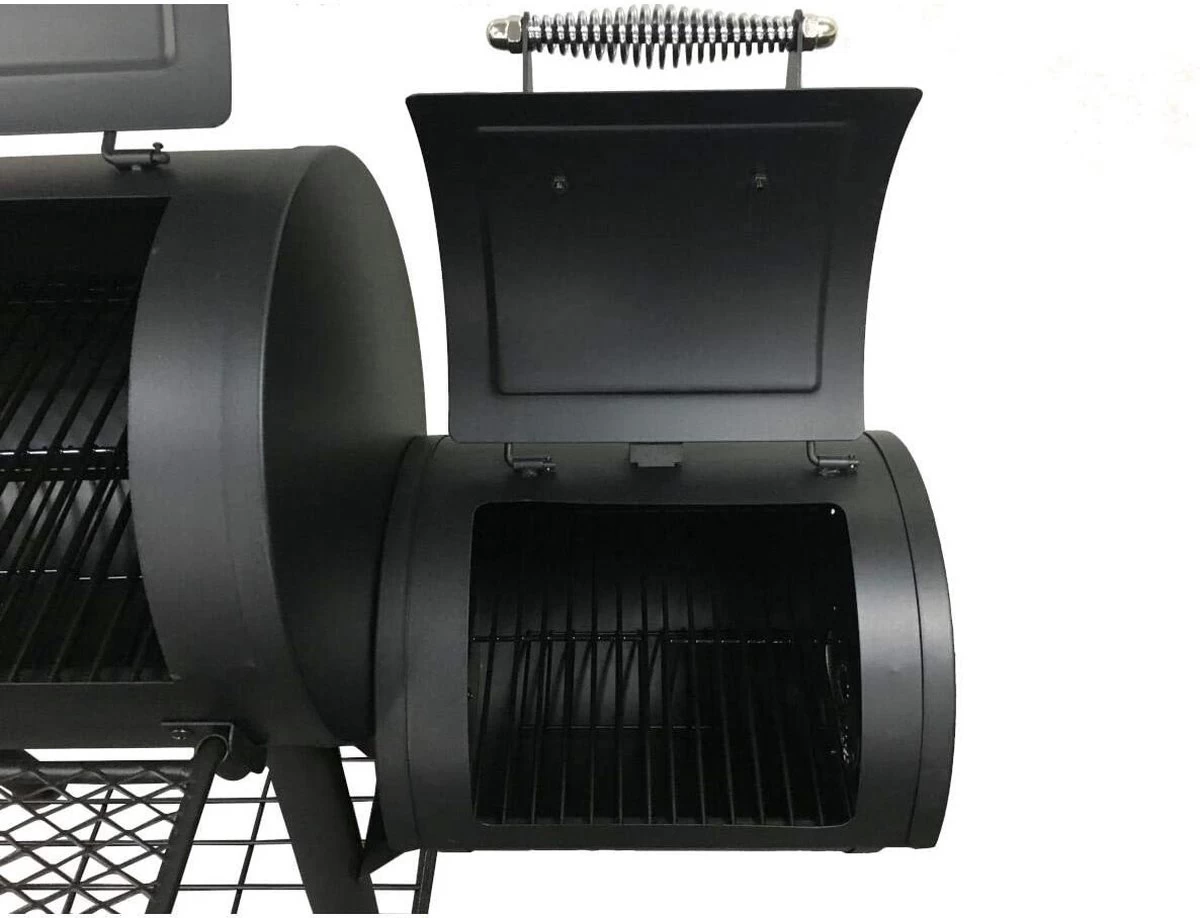 Fire Beam Houtskool Barbecue - Grilloppervlak (LxB) 35 X 66 Cm - Smoker - Zwart 6 Fire Beam Houtskool Barbecue - Grilloppervlak (LxB) 35 X 66 Cm - Smoker - Zwart - Afbeelding 6