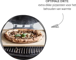 Boska Pizzasteen Deluxe Rechthoek - Voor De Oven - Knapperige Pizza's - 40x32 Cm - BBQ Accessoires -Thuis-BBQ 1200x942 1