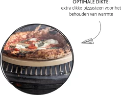 Boska Pizzasteen Deluxe - Voor Oven & BBQ - Knapperige Pizza's - Ø 29.5 Cm - BBQ Accessoires -Thuis-BBQ 1200x942 3