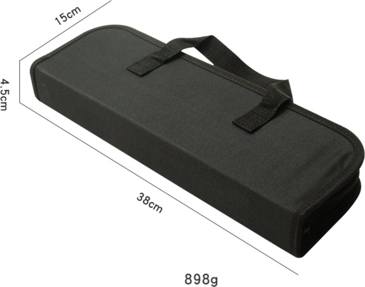 Krumble 18-delige Barbecue Set / Roestvrijstalen BBQ Set Van 18 / Inclusief Handige Opbergtas - RVS 3 Krumble 18-delige Barbecue Set / Roestvrijstalen BBQ Set Van 18 / Inclusief Handige Opbergtas - RVS - Afbeelding 3