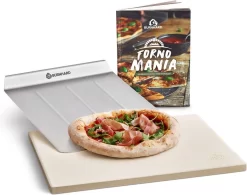 Burnhard Pizzasteen 38 X 30 X 1,5 Cm + Pizzaschep -Thuis-BBQ 1200x949