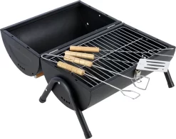 MaxxGarden BBQ - Houtskool Barbecue - Smoker Barbecue - Grilloppervlak (LxB) 38 X 52 Cm - Met Dubbel Grill Vlak - Zwart -Thuis-BBQ 1200x954