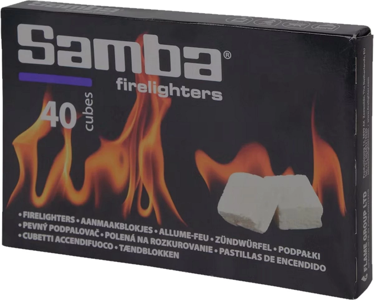 Samba Aanmaakblokjes Wit - 40 Stuks 3 Samba Aanmaakblokjes Wit - 40 Stuks - Afbeelding 3