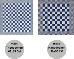 Droomtexiel® Horeca Kwaliteit Katoenen Theedoeken & Keukendoeken Set - 6x Theedoeken + 6x Keukendoeken - Blauw Wit - -Thuis-BBQ 1200x967 1