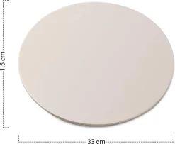 MaxxHome Pizzasteen - BBQ Steen - Pizzasteen Voor De Lekkerste Bereiding Van Een Pizza Op Jouw Barbecue Of In De Oven - Pizza Steen Rond - Medium (33 Cm) -Thuis-BBQ 1200x986
