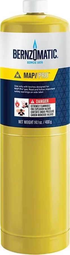 Bernzomatic MAP-Pro Wegwerp Gaspatroon Cilinder - MG9 "CGA600 US" Aansluiting (alternatief)
