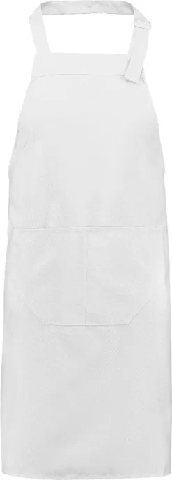Benza Professioneel Schort Keukenschort 75 X 85 Cm - Wit